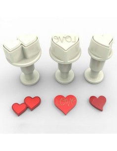 Dekofee Plunger Uitsteker Set Mini Hart -3st-