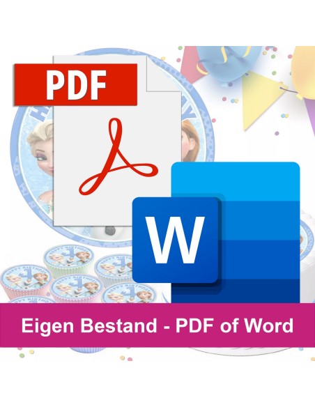 Eetbare Print - Eigen Bestand Printklaar