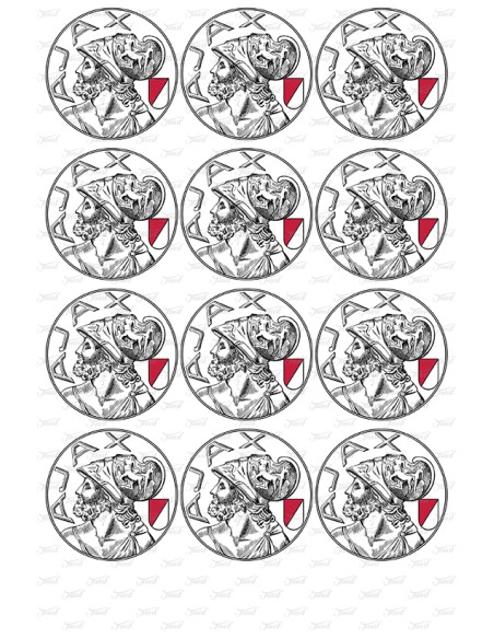 Eetbare Print Ajax Classic Cupcakes - 6cm