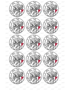 Eetbare Print Ajax Classic Cupcakes - 5cm