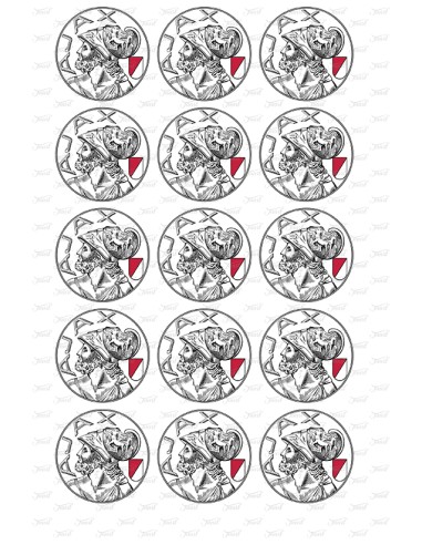 Eetbare Print Ajax Classic Cupcakes - 5cm