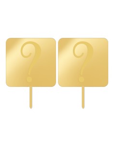 Cupcaketoppers Eigen Ontwerp Gravure: Vierkant 7,5 cm -2st-