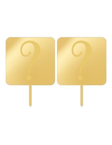 Cupcaketoppers Eigen Ontwerp Gravure: Vierkant 7,5 cm -2st-