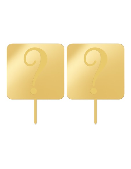 Cupcaketoppers Eigen Ontwerp Gravure: Vierkant 7,5 cm -2st-