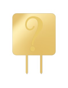 Taarttopper Eigen Ontwerp Gravure: Vierkant - 14 cm