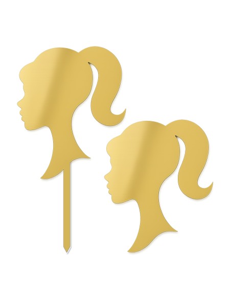 Cupcaketoppers op Maat: Barbiehoofd