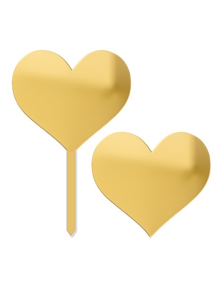 Cupcaketoppers op Maat: Hart Massief