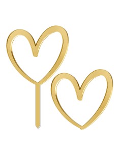 Cupcaketoppers op Maat: Hart Open