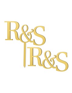 Cupcaketoppers op Maat: Voorletters Strak