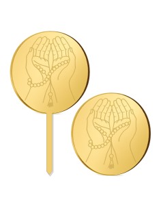 Cupcaketoppers op Maat: Handen met Gravure