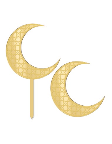 Cupcaketoppers op Maat: Maan met Gravure