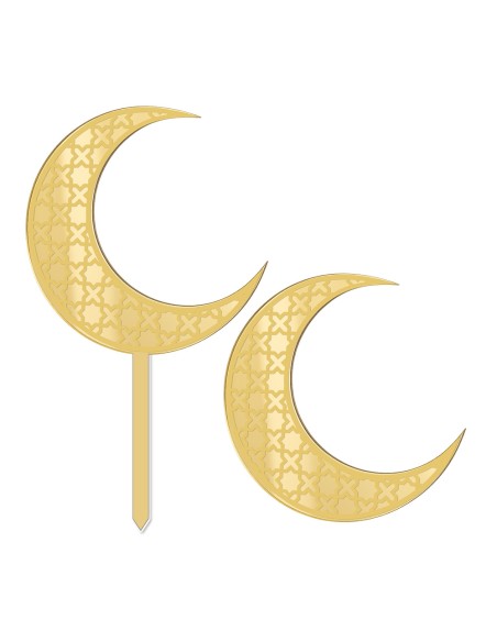 Cupcaketoppers op Maat: Maan met Gravure