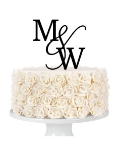 Taarttopper op Maat: Voorletters Strak 2 2