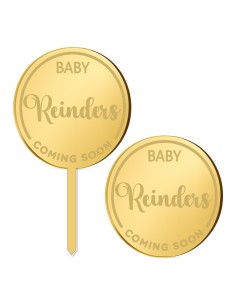 Cupcaketoppers op Maat: Baby Coming Soon met Naam