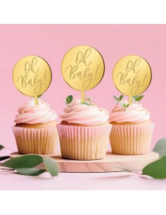 Cupcaketoppers op Maat: Oh Baby Rond 2