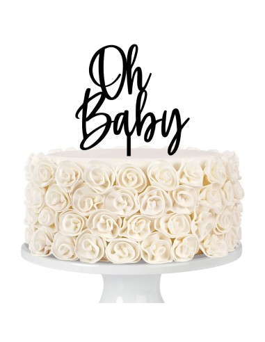 Taarttopper op Maat: Oh Baby Rond met Voetjes