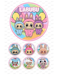 Eetbare Print Labubu 1 - 15cm