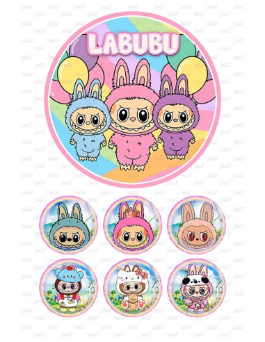 Eetbare Print Labubu 1 - 15cm