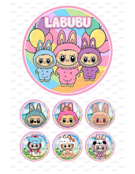 Eetbare Print Labubu 1 - 15cm