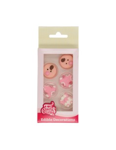 FunCakes Suikerdecoratie Baby Roze -12st-