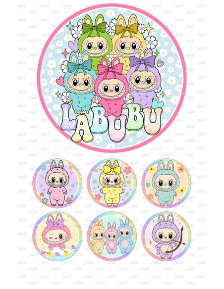 Eetbare Print Labubu 2 - 15cm