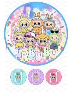 Eetbare Print Labubu 3 - 20cm