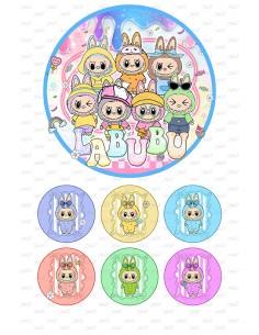 Eetbare Print Labubu 3 - 15cm
