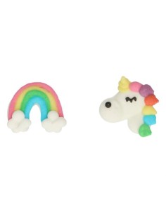 FunCakes Suikerdecoratie Eenhoorn & Regenboog -8st- 2