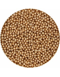 FunCakes Suikerparels Vintage Goud Small -80gr-