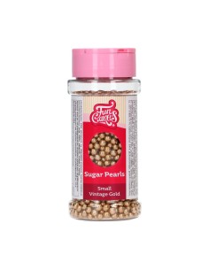 FunCakes Suikerparels Vintage Goud Small -80gr- 2