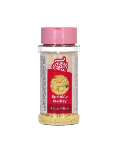FunCakes Sprinkle Medley Butter Yellow -70gr-