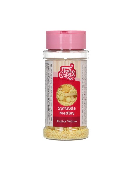 FunCakes Sprinkle Medley Butter Yellow -70gr-