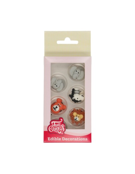 FunCakes Suikerdecoratie Safari Dieren -12st-