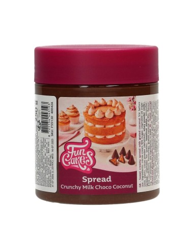 FunCakes Spread Chrunchy Chocolade Melk-Kokos -250gr-