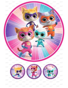 Eetbare Print Super Katjes 1 - 20cm