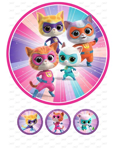 Eetbare Print Super Katjes 1 - 20cm