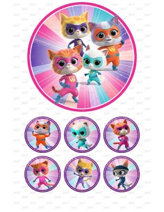 Eetbare Print Super Katjes 1 - 15cm