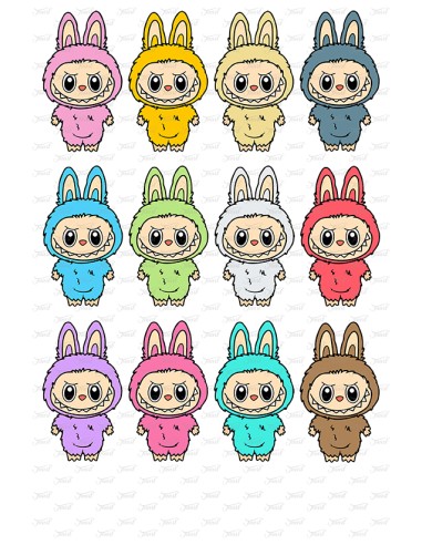 Eetbare Print Labubu Figuren - 7,5cm