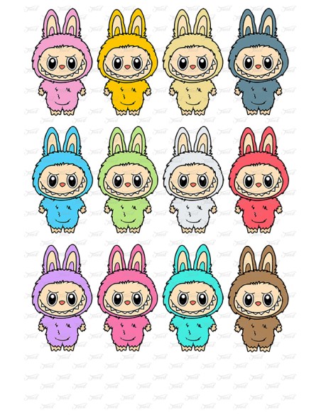 Eetbare Print Labubu Figuren - 7,5cm
