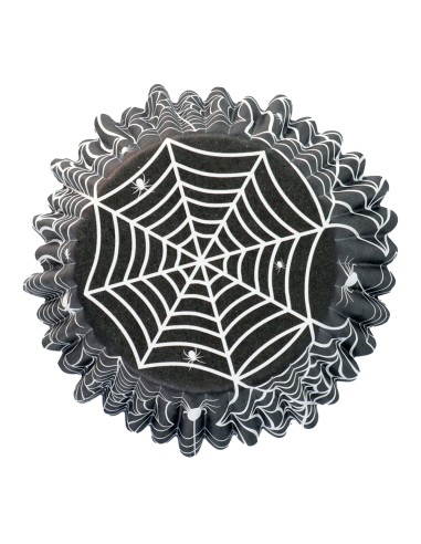 PME Baking Cups Metallic Spinnenweb -30st-