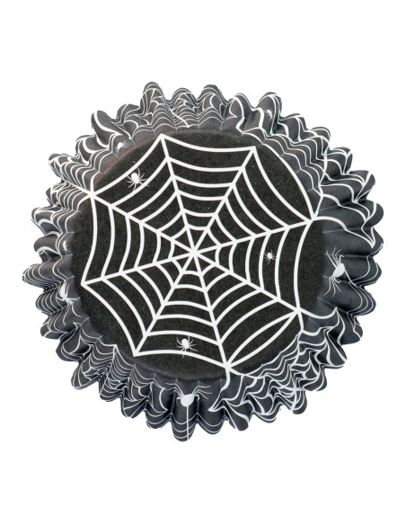 PME Baking Cups Metallic Spinnenweb -30st-