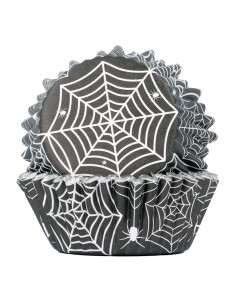 PME Baking Cups Metallic Spinnenweb -30st- 2