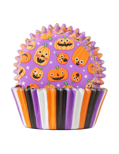 PME Baking Cups Metallic Pumpkin Party -60st-
