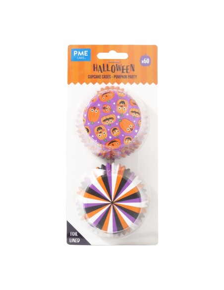 PME Baking Cups Metallic Pumpkin Party -60st-