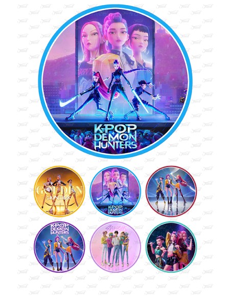 Eetbare Print K-Pop Demon Hunters 1 - 15cm