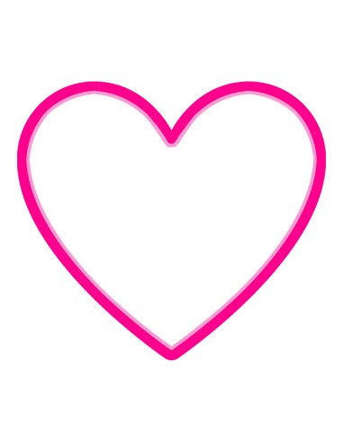 3D Uitsteker op Maat: Hart - Los of Set