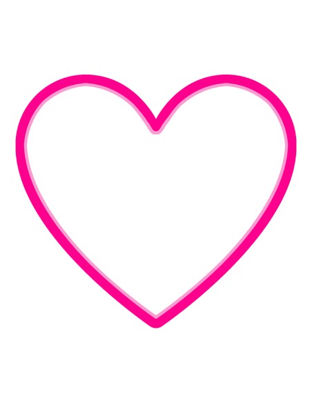 3D Uitsteker op Maat: Hart - Los of Set