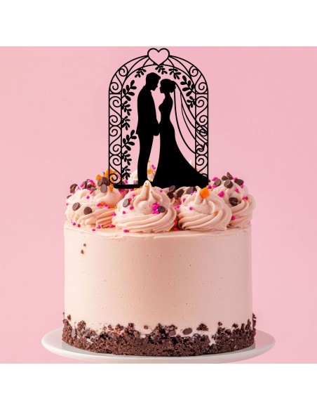 Taarttopper op Maat: Bruidspaar in Gazebo