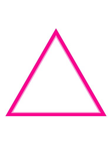 3D Uitsteker op Maat: Driehoek - Los of Set