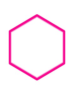 3D Uitsteker op Maat: Zeshoek - Los of Set